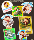 "TheLostMonkey" Sticker Pack (7 Stickers)