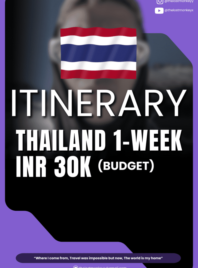 Thailand 1 week (INR 30K) Itinerary
