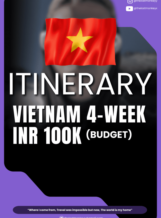 Vietnam 4 weeks (INR 100K) Itinerary