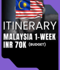 Malaysia 1 week (INR 70K) Itinerary